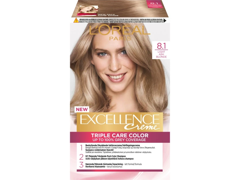 L'Oreal Excellence Creme 8.1 Light Ash Blonde