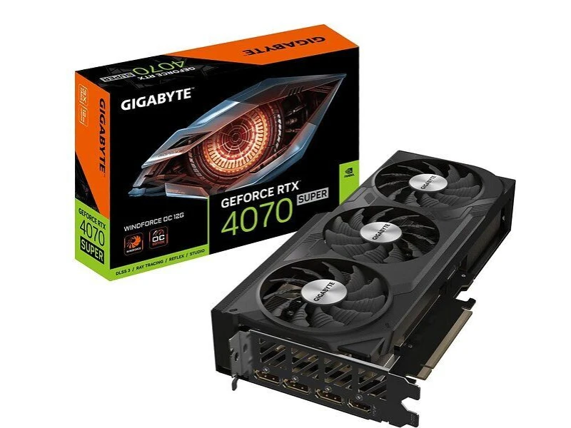 Gigabyte GeForce RTX 4070 Super Windforce OC HDMI 3xDP 12GB